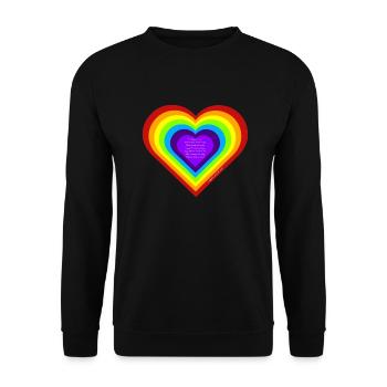 7 Spectrums of Love - Unisex Sweatshirt - black - Front - Alina (178cm) & Michal (187cm)