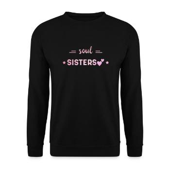 Freunde für immer - Unisex Pullover - Schwarz - Vorne - Alina (178cm) & Michal (187cm)