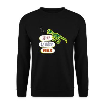 Sleepasaurus Rex Magical About The Beyond - Unisex Sweatshirt - black - Front - Alina (178cm) & Michal (187cm)