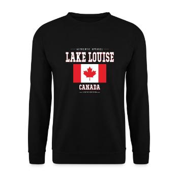 Lac Louise - Sweat-shirt Unisexe - noir - Devant - Alina (178cm) & Michal (187cm)