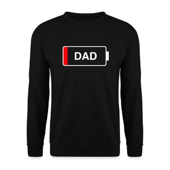 Papa - Sweat-shirt Unisexe - noir - Devant - Alina (178cm) & Michal (187cm)