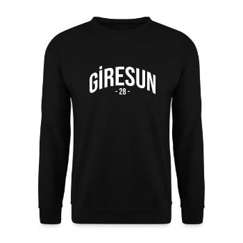 Giresun 28 Türkei Turkiye Geschenk Urlaub TR Türk - Unisex Pullover - Schwarz - Vorne - Alina (178cm) & Michal (187cm)