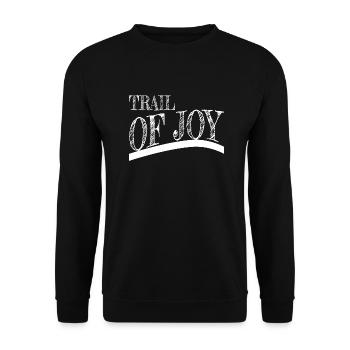 Happy Ultimate Bliss Funny Quote Awesome Humor - Unisex Sweatshirt - black - Front - Alina (178cm) & Michal (187cm)