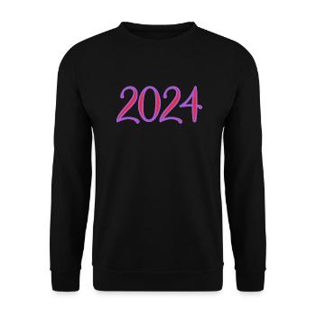 2024 - Unisex Sweatshirt - black - Front - Alina (178cm) & Michal (187cm)