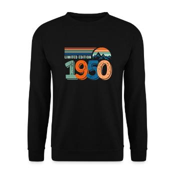 Limited edition 1950 - Unisex Sweatshirt - black - Front - Alina (178cm) & Michal (187cm)