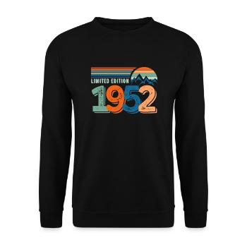 Limitierte Auflage 1952 - Unisex Pullover - Schwarz - Vorne - Alina (178cm) & Michal (187cm)