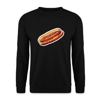 Bratwurst - Unisex Sweatshirt - black - Front - Alina (178cm) & Michal (187cm)
