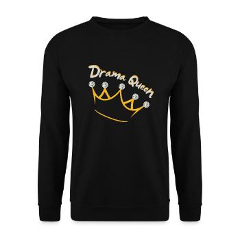 Drama Queen - Unisex Pullover - Schwarz - Vorne - Alina (178cm) & Michal (187cm)