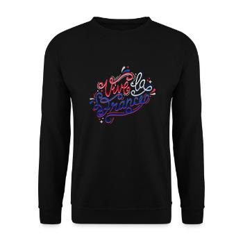 Vive la France - Sweat-shirt Unisexe - noir - Devant - Alina (178cm) & Michal (187cm)