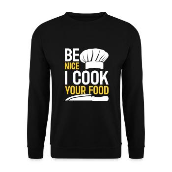 Chef Restaurant Chef - Unisex Sweatshirt - black - Front - Alina (178cm) & Michal (187cm)