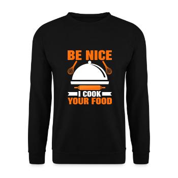 Chef Chef Gastronomy - Unisex Sweatshirt - black - Front - Alina (178cm) & Michal (187cm)