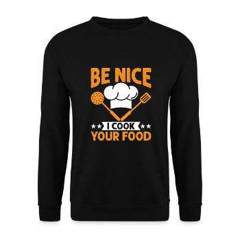 Chef Restaurant Chef - Unisex Sweatshirt - black - Front - Alina (178cm) & Michal (187cm)