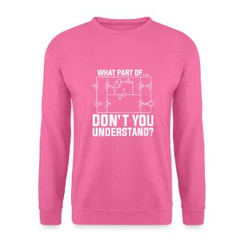 Elektriker Spruch Handwerker - Unisex Pullover - Pink - Vorne