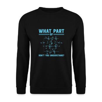 Elektriker Spruch Handwerker - Unisex Pullover - Schwarz - Vorne - Alina (178cm) & Michal (187cm)