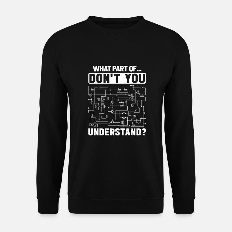 Electrician Saying Craftsman - Unisex Sweatshirt - black