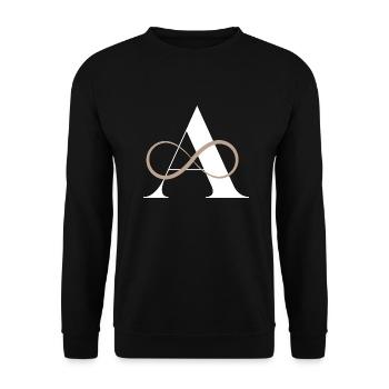Letter to infinity - Unisex Sweatshirt - black - Front - Alina (178cm) & Michal (187cm)