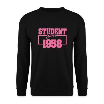 1958 - Unisex Sweatshirt - black - Front - Alina (178cm) & Michal (187cm)