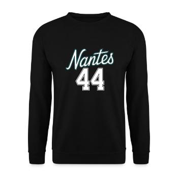 Nantes 44 - Sweat-shirt Unisexe - noir - Devant - Alina (178cm) & Michal (187cm)