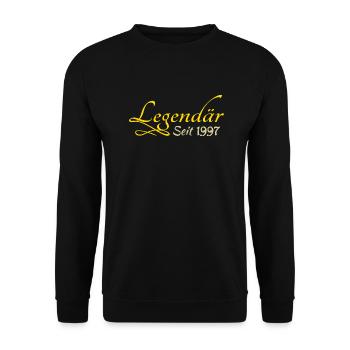 1997 - Unisex Sweatshirt - black - Front - Alina (178cm) & Michal (187cm)