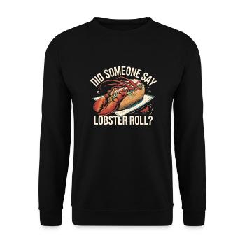 Essen trifft auf Stil - Unisex Pullover - Schwarz - Vorne - Alina (178cm) & Michal (187cm)
