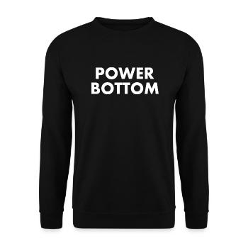Power bottom - Unisex Sweatshirt - black - Front - Alina (178cm) & Michal (187cm)