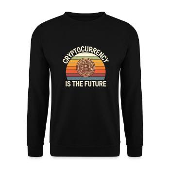 Cryptocurrency Is The Future 15 - Unisex Pullover - Schwarz - Vorne - Alina (178cm) & Michal (187cm)