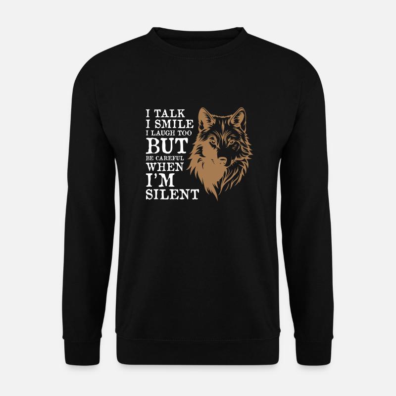 Cool Wolf - Unisex Pullover - Schwarz