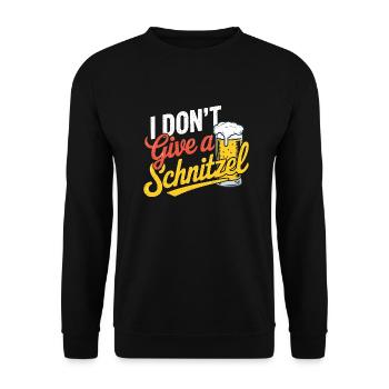 Je m’en fous d’une escalope - Sweat-shirt Unisexe - noir - Devant - Alina (178cm) & Michal (187cm)