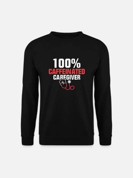 100 % caféiné Aidant aidant - Sweat-shirt Unisexe - noir