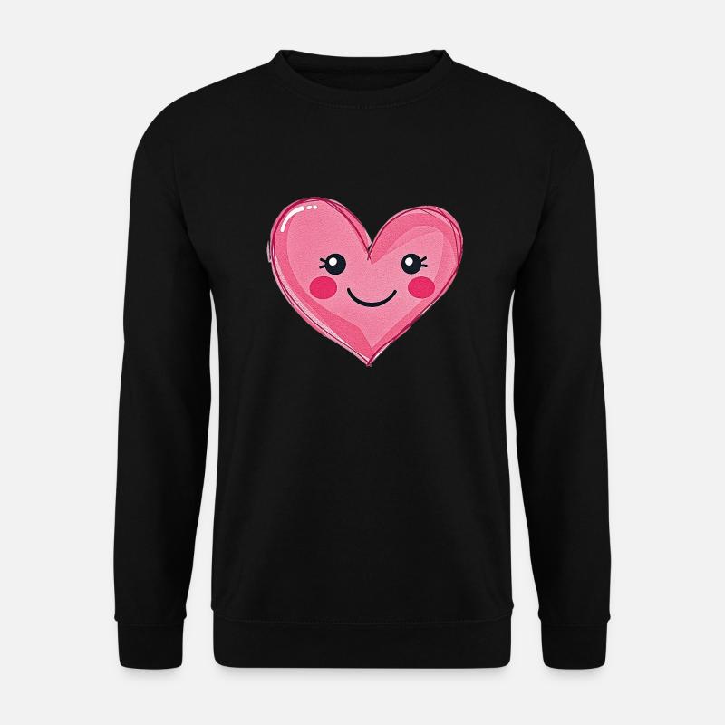 Herz - Unisex Pullover - Schwarz