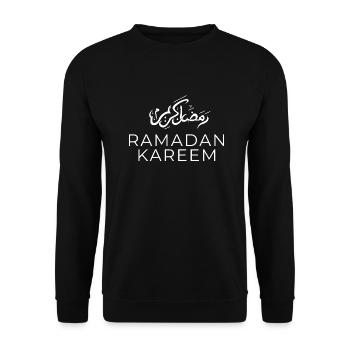 Ramadan Mubarak - Unisex Sweatshirt - black - Front - Alina (178cm) & Michal (187cm)