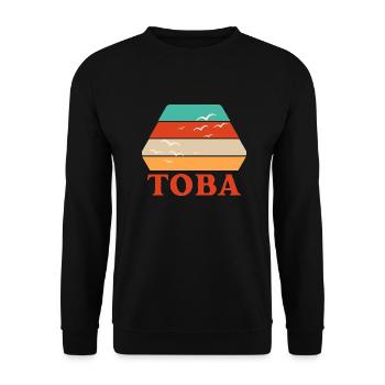 Toba, Indonesia - Unisex Sweatshirt - black - Front - Alina (178cm) & Michal (187cm)