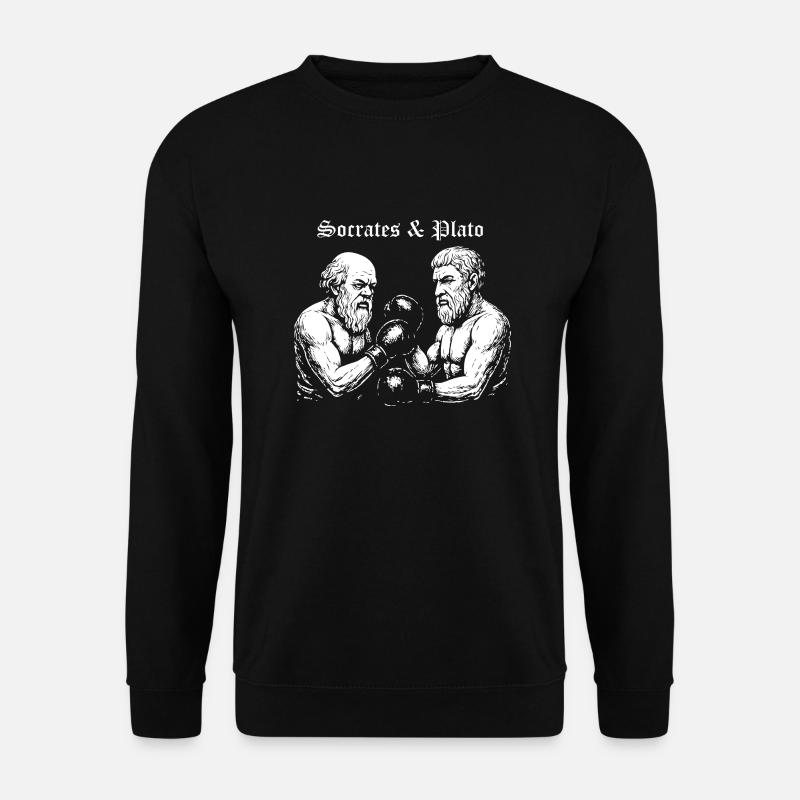Socrate et la boxe de Platon - Sweat-shirt Unisexe - noir