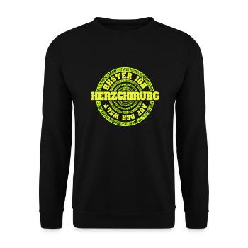 Job Herzchirurg - Unisex Pullover - Schwarz - Vorne - Alina (178cm) & Michal (187cm)