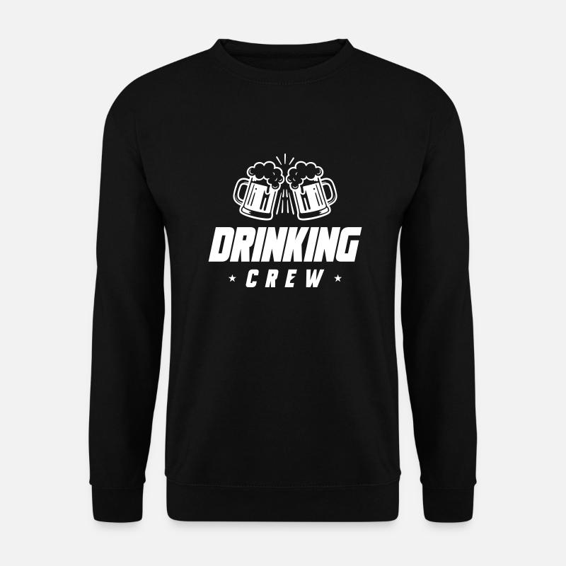 Drinking Crew Bier - Unisex Pullover - Schwarz