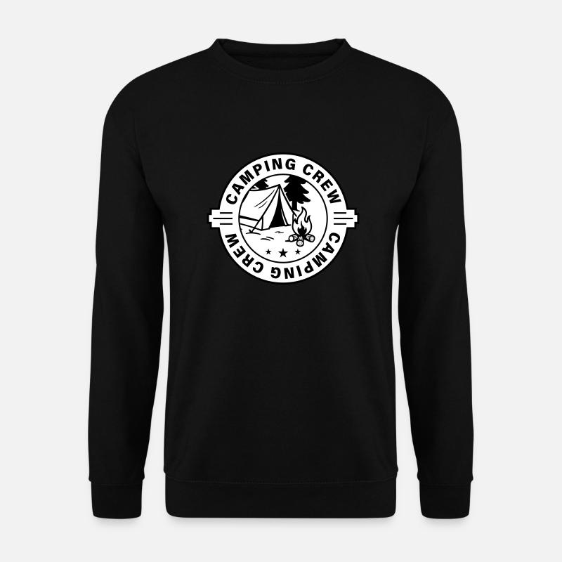 Camping Crew Zelten - Unisex Pullover - Schwarz