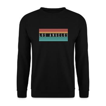 Los Angeles: Perfektes Geschenk & Souvenir - Unisex Pullover - Schwarz - Vorne - Alina (178cm) & Michal (187cm)