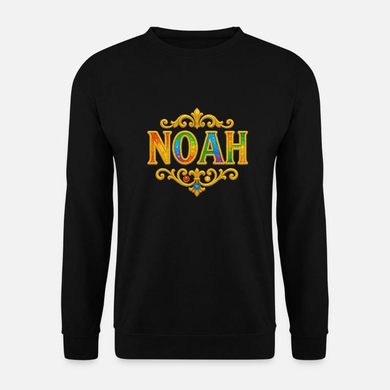 NOAH Glitter Gold Sequins - Unisex Sweatshirt - black