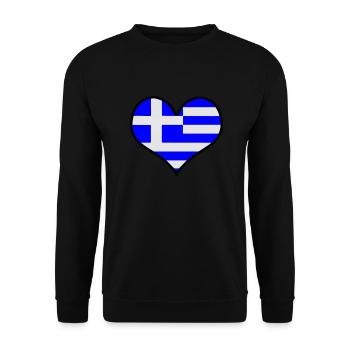 hellas grèce grèce - Sweat-shirt Unisexe - noir - Devant - Alina (178cm) & Michal (187cm)