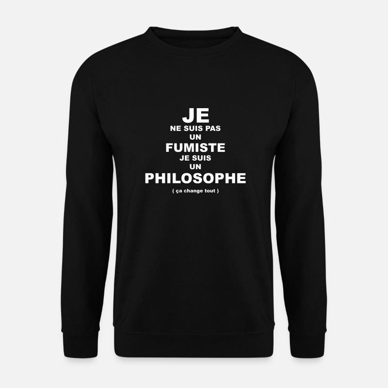 philosoph - Unisex Pullover - Schwarz