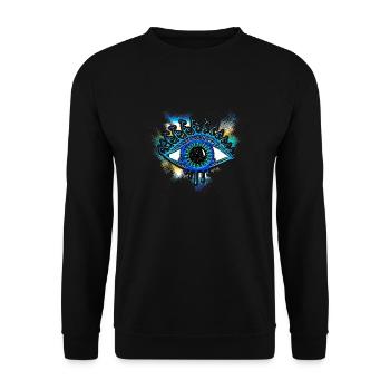 Eye - bearer of light, symbol of clarity - Sweat-shirt Unisexe - noir - Devant - Alina (178cm) & Michal (187cm)