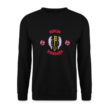 Berlin Köpenick (ID: 001013) - Unisex Pullover - Schwarz - Vorne - Alina (178cm) & Michal (187cm)