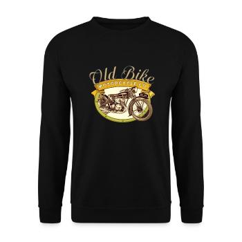Old Bike Motorcycle Co - Sweat-shirt Unisexe - noir - Devant - Alina (178cm) & Michal (187cm)