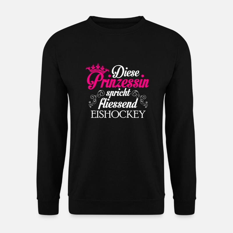 Eishockey - Prinzessin - Unisex Pullover - Schwarz