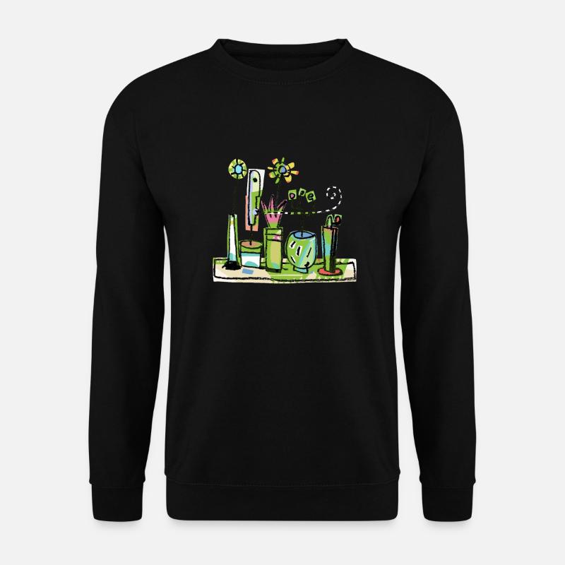 Blumen - Unisex Pullover - Schwarz