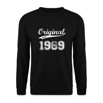 1969 - Unisex Pullover - Schwarz - Vorne - Alina (178cm) & Michal (187cm)