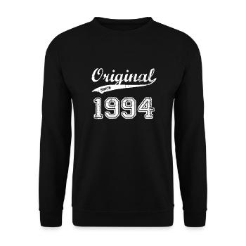 1994 - Unisex Pullover - Schwarz - Vorne - Alina (178cm) & Michal (187cm)