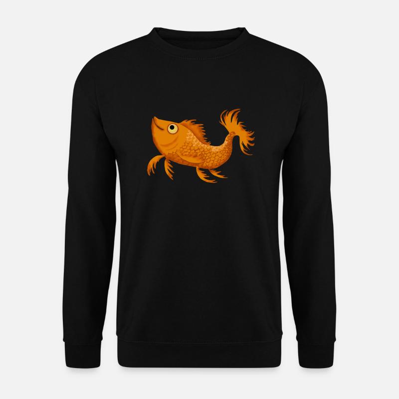 freundlicher Fisch 2 - Unisex Pullover - Schwarz