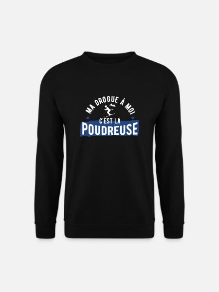 Drogue poudreuse cadeau - Sweat-shirt Unisexe - noir