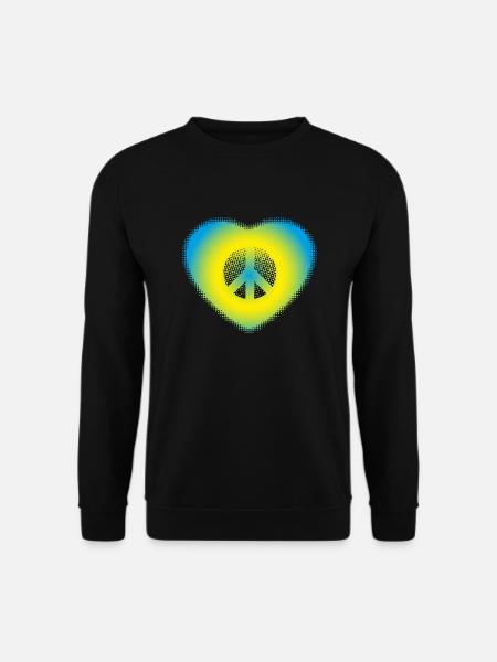 Peace (Hearts Edition) - Unisex Sweatshirt - black